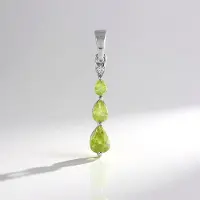 Cavill - Zilveren Hanger 925 Sterling Zilver - Peervormige Briljantslijpsel Sfeen 1,159 ct - Luxe Prong Zetting - Madagaskar Edelsteen