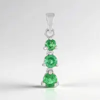Cavill - Zilveren Hanger 925 Sterling Rhodium - 1,2 ct Mintkyaniet Edelsteen - Ronde Japanse Kyaniet - Nepal - Elegante Hanger voor Vrouwen