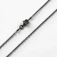 Cavill - 925 Sterling Zilveren Ankerketting - 60 cm - Lichtgewicht & Krasbestendige Ruthenium Coating - Elegante Ketting - Tijdloos & Modern Design