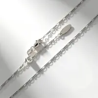 Cavill - 925 Sterling Zilveren Figaro Ketting Dames - Verstelbaar 58-62 cm - Gerhodineerd Zilver - Elegant & Duurzaam Sieraad