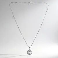 Cavill - Zilveren Halsketting - 925 Sterling Zilver Gerhodineerd - Witte Topaas 9,36 ct & Zirkonia 0,42 ct - Elegante Ronde Ketting Dames Nigeria