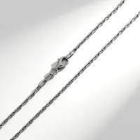 Cavill - 925 Sterling Zilveren Ankerketting - 50 cm - Elegant en Robuust - Zilveren Ketting met Karabijnsluiting - Voor Dames en Dagelijks Gebruik