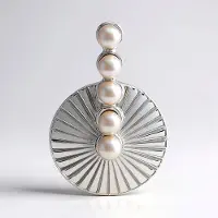 Cavill - Zilveren Hanger - 925 Sterling Zilver - Zilveren Zoetwater Kweekparel (2,8-3 mm) - Monosono Collectie - Elegante Parelhanger Dames