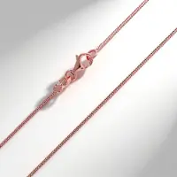 Cavill - Zilveren Ketting 925 Sterling Zilver - Roségoud Vergulde Slangenketting 45 cm - Licht & Elegant Dames Accessoire