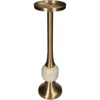 HD Collection Kaarsenhouder Aluminium Goud 11x11x39.5cm