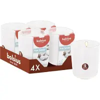 Bolsius - True Scents - 4 Geurkaarsen - Fresh Cotton - Voordeelverpakking - Geur Kaars