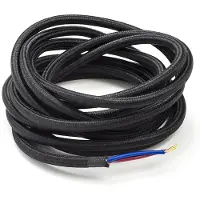 Calex Strijkijzersnoer | | 3 meter (2 x 0.75 mm², Zwart)