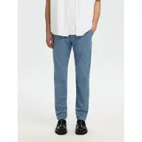 Selected Chino 'SLHMiles Flex' opaal