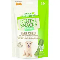 Nylabone Nutri Dent Dental Snacks - Gebitsverzorgende hondensnack om tandplak en tandsteen te verminderen - Verfrist de adem - Mini / Large - Mini - 32 stuks