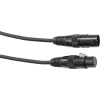 Eurolite DMX-kabel, XLR 5-polig, 5 meter, zwart