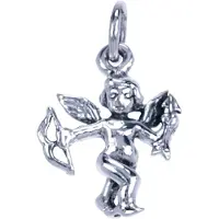 MOOYE ® - Collectie Zilveren Cupido pijl en boog ketting hanger