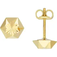 Gold Collection 14 Krt Gouden Oorbellen 4,0 mm