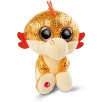 Nici glubschis pluchen knuffel draak oranje yo-yo, 15cm