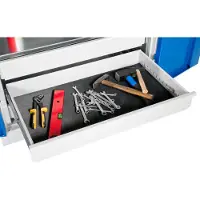 C+P sponsrubberen mat, voor de laden van de Acurado acculaadkasten, B 750 x D 435 x H 3 mm