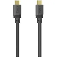 Hama 00202008 USB-C-kabel USB 3.2 Gen1 USB-C stekker 0.75 m Zwart Vergulde steekcontacten