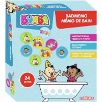 Bumba badspeelgoed - badmemo en Bumbina - 24 plaatjes - Blijven drijven en kleven aan de bandrand