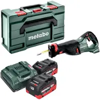 Metabo Sabelzaag, SSEP 18 LT accu reciprozaag 18 V 32 mm + 2x LiHD accu 8.0 Ah + lader + metabox
