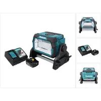 Makita DML 809 RT1 Draadloze LED bouwspot 18 V 10000 lm + 1x oplaadbare accu 5.0 Ah + lader