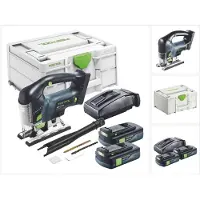 Festool CARVEX PSBC 420-Basic accu-pendeldecoupeerzaag 18 V 120 mm borstelloos + 2x accu 3.0 Ah + lader + systainer