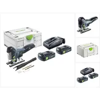 Festool CARVEX PSC 420-Basic accu-pendelzaag 18 V 120 mm borstelloos + 2x accu 3,0 Ah + oplader + Systainer