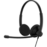 Epos IMPACT 100 MS On Ear headset Kabel Stereo Zwart Noise Cancelling Headset, Microfoon uitschakelbaar (mute), Volumeregeling, Microsoft Teams knop Computer