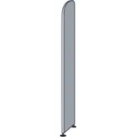 Kerkmann Open kast Dante, zijwand, voor archiefrekken zonder achterwand, H 2250 mm, lichtgrijs