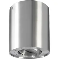 Deko-light Bengala plafondspot, zilver, Ø 9,6 cm, draaibaar en zwenkbaar Bengala, dimbaar, chroom / zilver, Hal, Aluminium, buitenspot