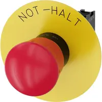 Siemens 3SU11001HB201CH0 3SU1100-1HB20-1CH0 Paddestoelschakelaar Kunststof frontring Kunststof plunjer Rood Draai-ontgrendeling 1 stuk(s) Piece