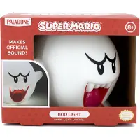 Born In France Super Mario 3D Boo Light met Geluid – Officieel Gelicentieerde Nintendo Merchandise, Sfeerlamp voor Thuis of Kantoor, Cadeau voor Retro Gamers-