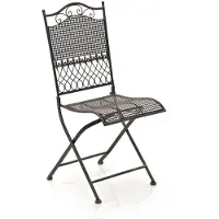 CLP Kiran Tuinstoel - Opvouwbaar - Metalen stoel - Art nouveau - bronzen
