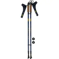 Abbey camp Nordic Walking Stokken - Telescopisch Verstelbaar - Per Paar - Blauw/Grijs
