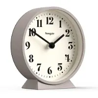 Newgate Theater tafelklok grijs 16cm