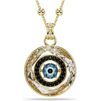 Swarovski Ketting blauw / goud / zwart / zilver