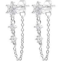 Hey Happiness Oorbellen 'Soft Bloom' zilver