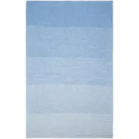 Marc O'Polo Plaid Nordic Knit Melange Denim Blue-130 x 170 cm