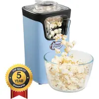 Bestron Popcorn machine - APC200B - popcornmaker - Incl. 10 popcorn zakken - Klaar in 2 min - Blauw - 5 jaar garantie