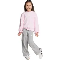 Adidas Trainingspak 'Seasonals' grijs gemĂȘleerd / rosa / wit