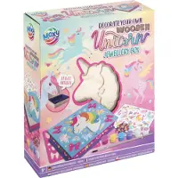 Moxy Unicorn Knutselen voor Kinderen - Schilder- en Modepakket met Sieradendoosje, Inclusief Tekenpakketten, Stickers en Pixelpakketten