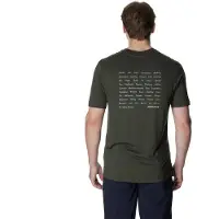 Houdini Tree Message T-shirt Met Korte Mouwen Groen M Man
