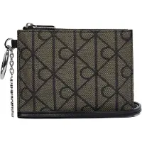 Calvin Klein Etui 'Logo Hardware Emblem' aardetinten / zwart