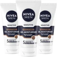 Nivea 3x Sensitive Skin & Stubble Moisturizer Gezichtsgel 50 Ml