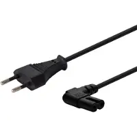 Savio CL-144 Stroomkabel Zwart 3 m haaks