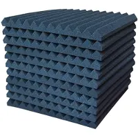 INF Geluidsabsorberende schuimpanelen Black L 24-pack