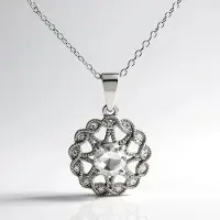 Cavill - Zilveren Halsketting met Witte Topaas 0,91 ct en Zirkoon 0,15 ct - 925 Sterling Zilver Gerhodineerd - Elegante Ronde Edelsteen Ketting Dames