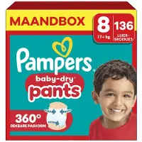Pampers Baby-Dry Pants maat 8 (19+ KG) - 136 luierbroekjes - Voordeelverpakking