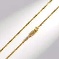 Cavill - 925 Sterling Zilver Vergulde Ankerketting - 45 cm - Elegante Gouden Ketting voor Dames - Tijdloze Zilveren Ketting met Karabijnsluiting