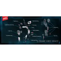 Leatt C-frame Pro Right Lower Scheenplaat