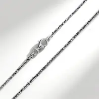 Cavill - Zilveren Ketting Dames - 925 Sterling Zilver - 45 cm - Elegant Criss-Cross Filigraan Design - Dunne Halsketting met Karabijnsluiting
