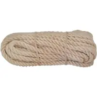 Linotech Jute touw - UN - 20mm - 50m - Drie strengen - Natuurlijk - Weerbestendig - Zacht aanvoelend