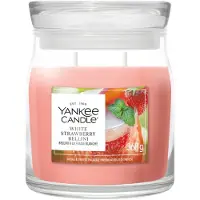 Yankee candle - White Strawberry Bellini Medium Jar - tot 50 branduren